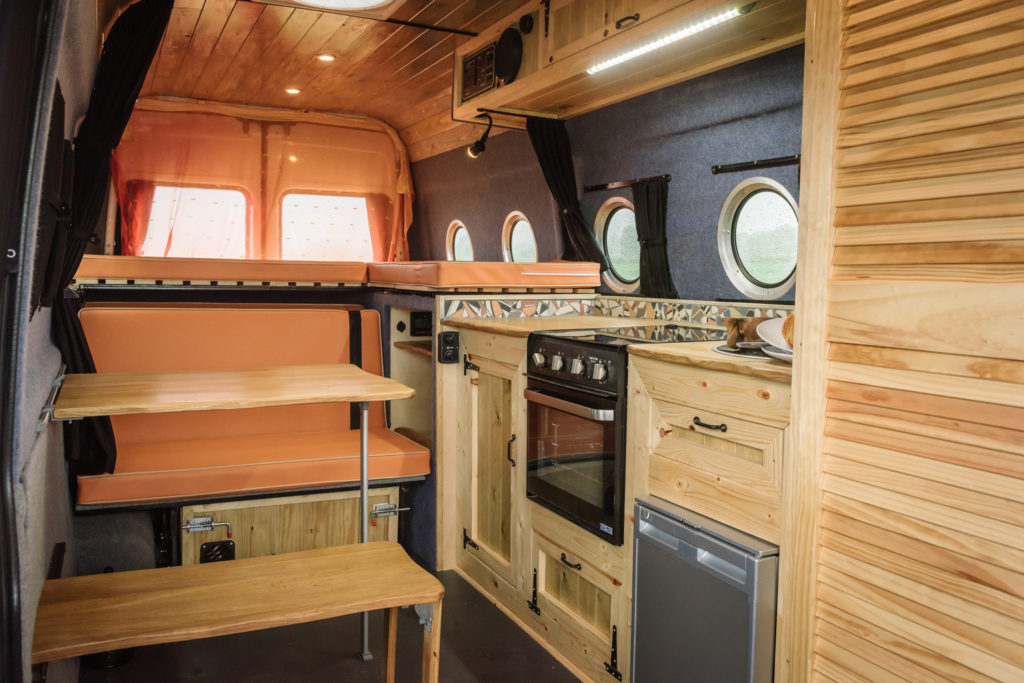 Sunbox Campers Sprinter Conversion - Interior Table