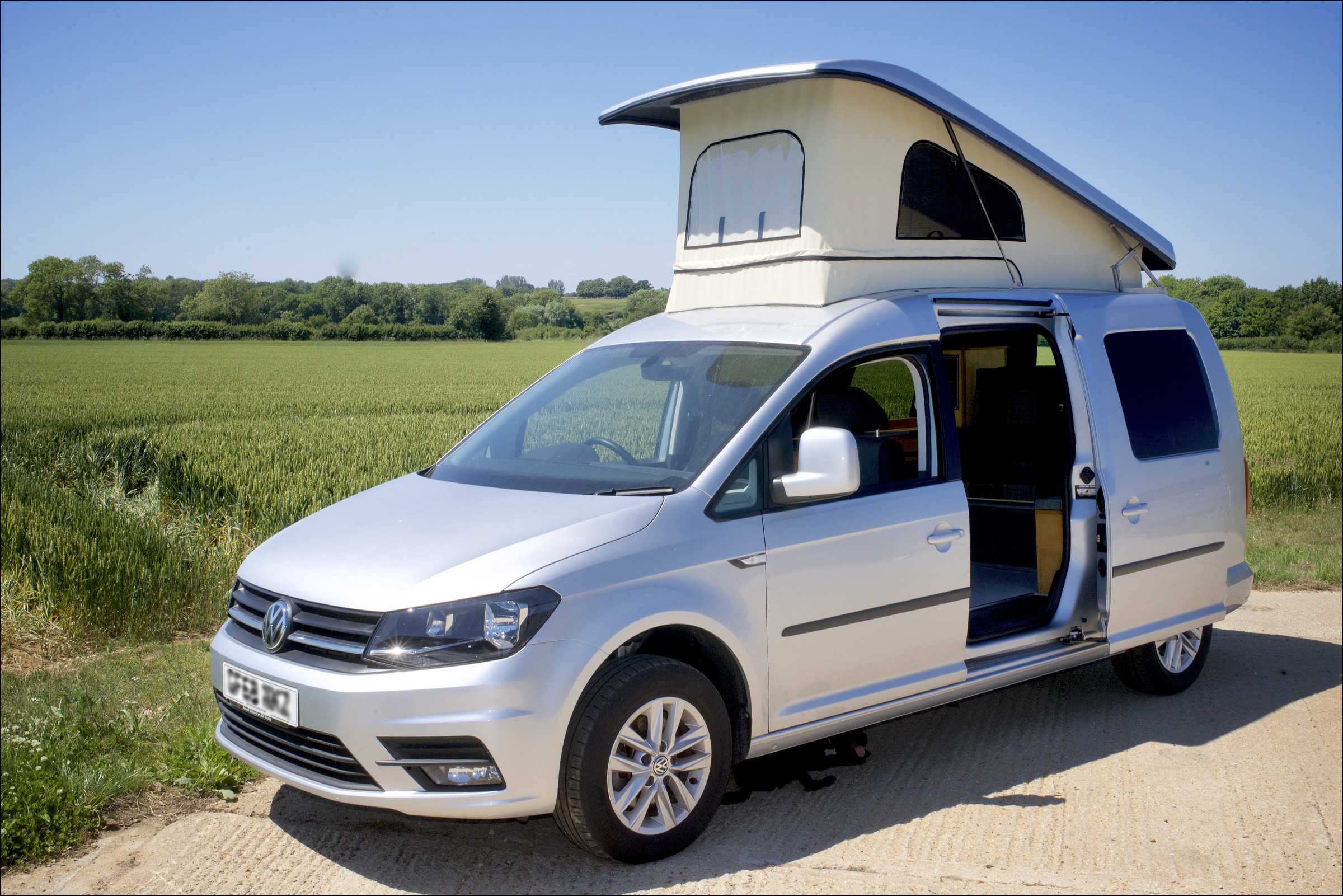 Pop top roof campervan
