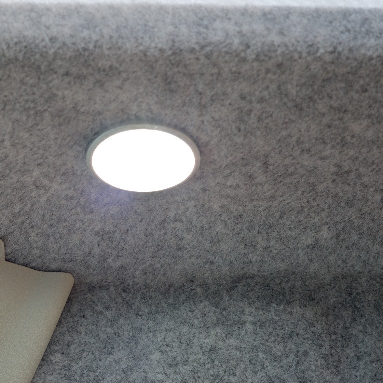 carpet lining of camper van