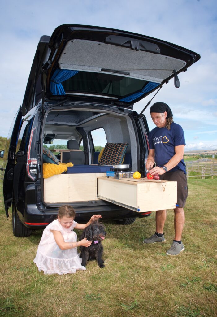 Campervan unit for electric van