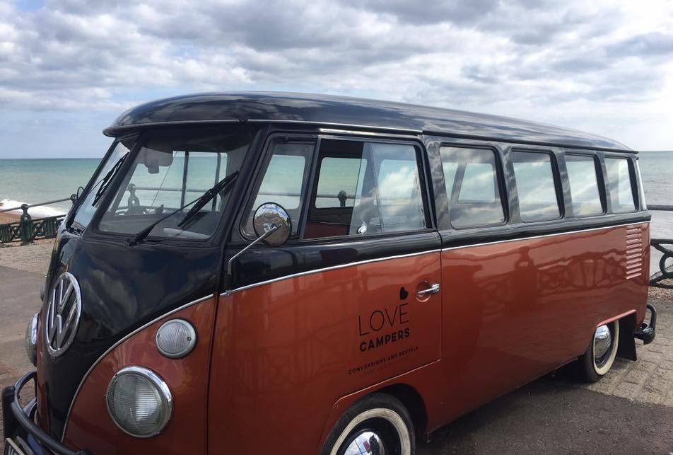 Sunbox Campers VW Splitty on the beach