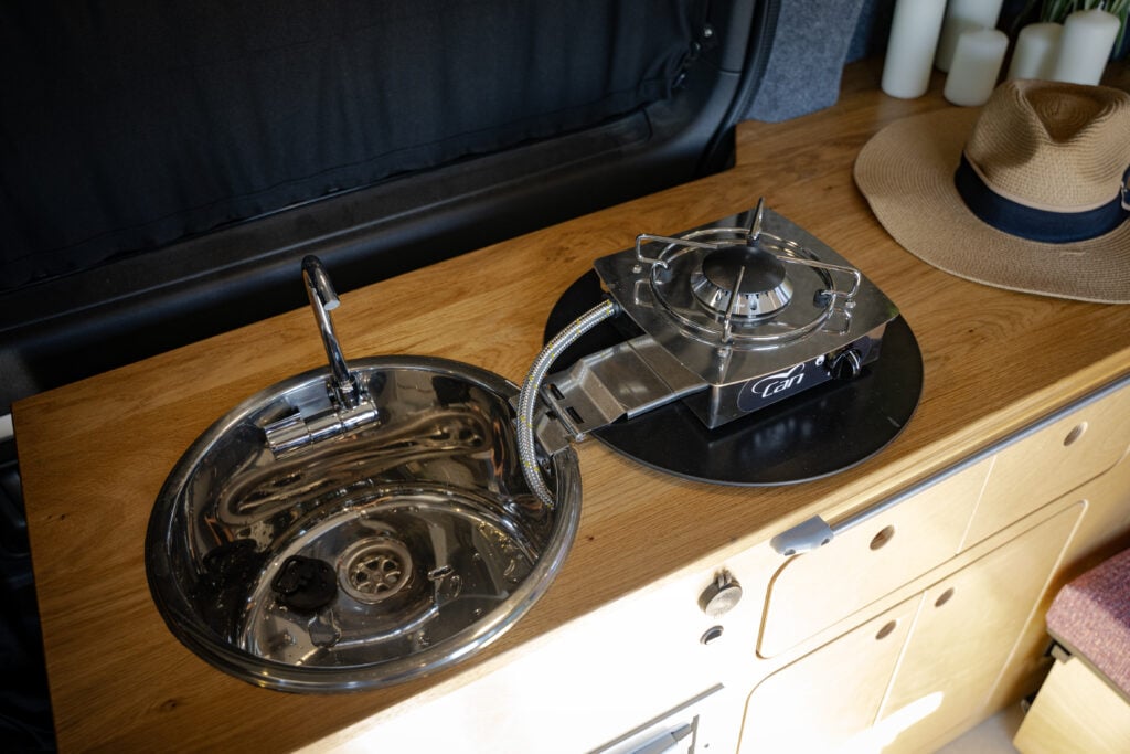 electric campervan hob sink